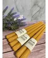 Pair of 12" Pure 100% Beeswax Taper Candles – Handmade, Elegant, Eco-Fri... - $12.00