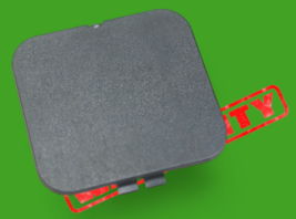 07-13 bmw x5 e70 tailgate trunk lid interior trim cover access cap 5147 ... - €18,72 EUR