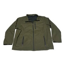 Men’s Olive Green Swiss Tech Jacket Softshell Size 2XL XXL Zipper Pocket... - £29.28 GBP
