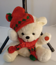 14&quot; Vintage Cuddle Wit Christmas Bear  Stuffed Plush - £11.00 GBP