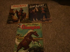 LOT OF {2] VINTAGE DELL WESTERN COMIC BOOKS {GENE AUTRY} - £9.49 GBP
