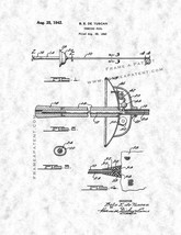 Fencing Foil Patent Print - Gunmetal - £6.20 GBP+