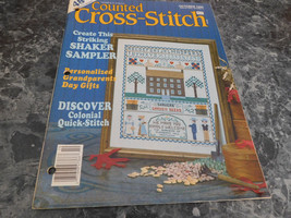 Counted Cross Stitch Magazine October 1989 Pheasant Place Mat - $2.99