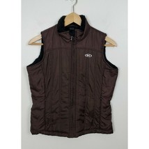 Marker Women&#39;s Size Small S Brown Ski Vest Fleece Lined Warm Zip Winter ... - $10.08 CAD