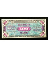 1944 WWII Germany Allied Occupation Military Currency 100 Mark Banknote ... - £68.11 GBP