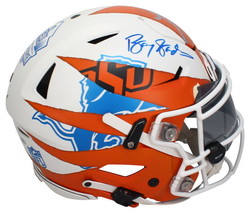 Barry Sanders Autographed FSM Ripped OSU / Lions Speed Flex Helmet Schwartz Holo - £2,522.17 GBP