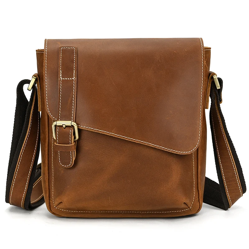 New Arrivals Genuine Leather Shoulder Bag High Quality Crossbody Bag Men... - £78.43 GBP