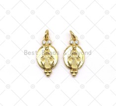 CZ Virgin Mary Charm, Sku#LK537 - £1.59 GBP