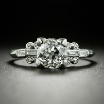 Vintage 2.30Ct Round Simulated Diamond Engagement Ring 14K White Gold Si... - £190.46 GBP