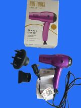 Hot Tools Pro Artist HT1044 Hair Dryer Purple 1875W Compact 2 Heat/Speed... - $26.00