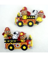 HOMCO 3131 Fire Truck Engine Wall Plaque Set Teddy Bear Dalmatian Dog Fi... - $21.48 CAD