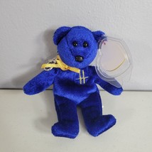 Ty Beanie Baby Omnia The Bear With Metal Clip UK Exclusive 5&quot; 2007 - $12.95