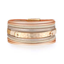 Polystyrene &amp; 18K Gold-Plated Metallic Stacked Bracelet - £11.98 GBP