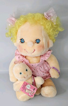 Vintage Hugga Bunch Plush Doll 17&quot; Precious Hugs Fluffer 1985 Kenner Hallmark  - £35.36 GBP