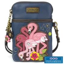 FLAMINGO GROUP BIRD CELLPHONE CROSSBODY PURSE BLUE - €34,56 EUR