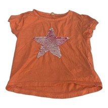 Love at First Sight Toddler Girls Star Sequin Short Sleeved T-Shirt Size 4T - £8.88 GBP