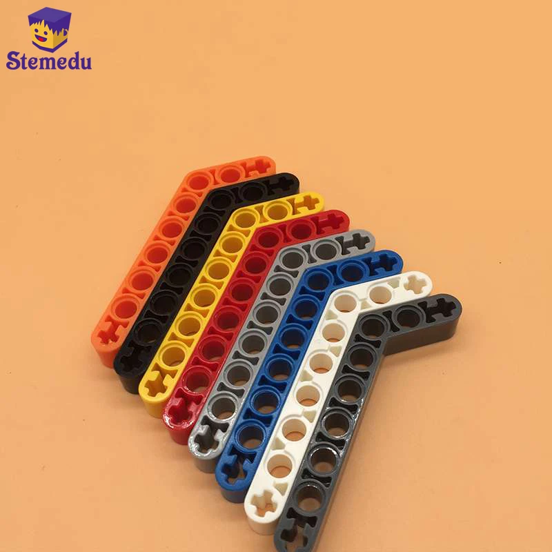 25Pcs MOC Parts 1x9(3x7) Bend arm with shaft bolt hole compatible with 3... - $15.96