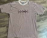 Vintage 90s Striped Shirt XL Single-Stitch Mauve Purple Tee Aloha Hawaii... - $18.37
