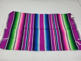 WHOLESALE authentic mexican pink serape colorful placemat 11&quot; by 20&quot; for... - £9.56 GBP
