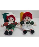 2 VTG Snowden and Friends Raggedy Ann Christmas Shapes Numbers Doll &amp; Bo... - £13.66 GBP