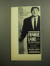 1960 Waldorf-Astoria Hotel Ad - Frankie Laine - $14.99