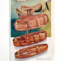 Paris Tallowed Bridle Leather 1952 Advertisement Clothing Accessories DWEE8 - $19.99