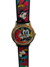 Minnie Mouse watch vtg Walt Disney Japan disneyland Time Works wristwatc... - £38.89 GBP