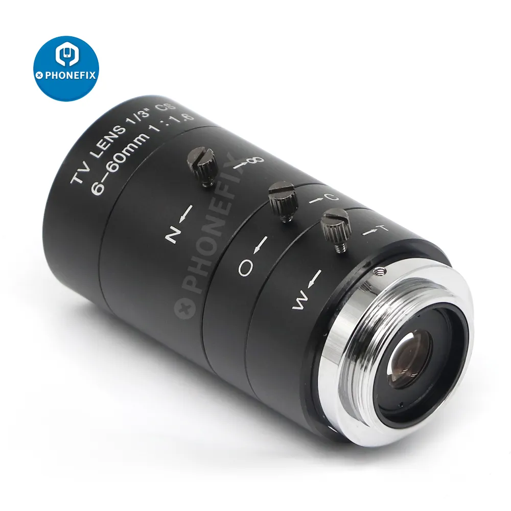 6-60mm 1/3&quot; CS Mount Lens CCTV Lens IR F1.6 Manual Zoom Manual Iris for CCTV CCD - £222.63 GBP