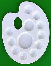 12 Wells 301 Kidney/Oval Shaped Plastic Palette Size 17cms X 22cms FOR PAINTING - £19.89 GBP