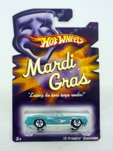 Hot Wheels &#39;70 Plymouth Barracuda Mardi Gras White Die-Cast Car 2007 - $4.45