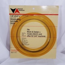 Vermont American 31007 Bandsaw Blade 1/4&quot; x 52 3/4&quot; - 6TPI wood blade 2 ... - $12.86