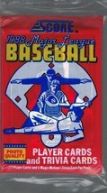 1988 Score Baseball Cards Hobby Pack (17 cards per pack) You get (5) Unopened - £7.46 GBP