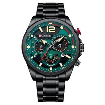 Watches Mens 2021 CURREN Casual Steel Men's Watch Business Clock Male Sport Wate - $79.41