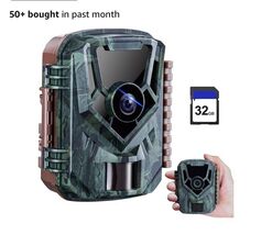  Trail Camera, 36MP 2.7K Mini Game Camera with Night Vision Motion Green - $49.38