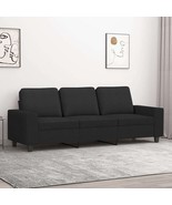  3-seater Sofa Black Polyester, Metal, Foam 3-Seater 3-Seater Sofa - $9,977.23 MXN