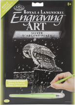Silver Foil Engraving Art Kit 8&quot;X10&quot;-Snowfall At N - £9.71 GBP