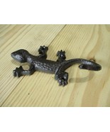 1 Cast Iron RUSTIC LIZARD Garden Wall Hook Statue GECKO Western Home Dec... - £8.96 GBP