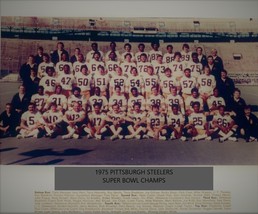 1975 Pittsburgh Steelers 8X10 Team Photo Nfl Football Picture Sb Champs - £3.90 GBP