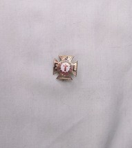 1895 ANTIQUE JUNIOR EPWORTH LEAGUE GOLD TONED PIN LAPEL BADGE JEL - £27.62 GBP