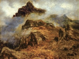Study of Rocky Mountains by Albert Bierstadt as Giclee Art Print + Ships Free - £30.68 GBP+