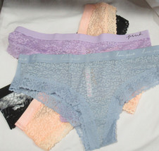 Pink by Victorias Secret Panty WEAR EVERYWHERE LACE/MESH CHEEKSTER Size ... - £11.79 GBP