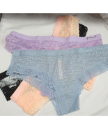 Pink by Victorias Secret Panty WEAR EVERYWHERE LACE/MESH CHEEKSTER Size ... - £11.87 GBP