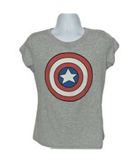 Marvel Youth Captain America Symbol Superhero Comics T-Shirt XXL Short S... - £18.69 GBP