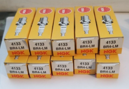 Lot of 10 NGK Small Engine Lawn Mower Spark Plug No BR4-LM  BR4LM  4133 - £25.30 GBP