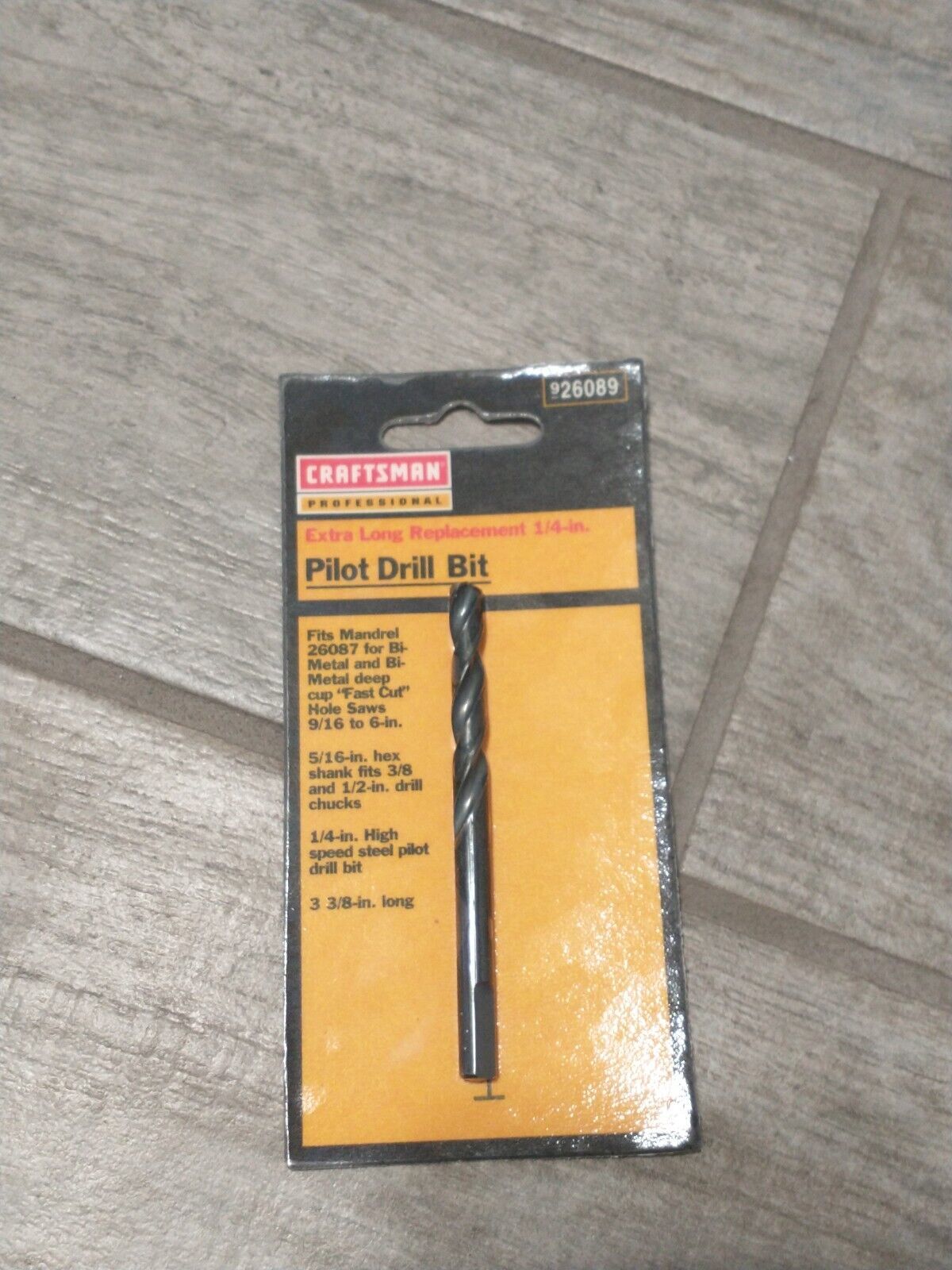 Craftsman Professional  1/4&quot; Pilot Drill Bit 926089 - $3.95