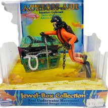 Penn Plax Action Air Treasure Diver Aquarium Ornament Jewel Box Collecti... - $14.84