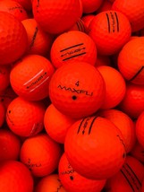 12 Orange Matte Finish Max Fli Near Mint AAAA Golf Balls.  soft-fli/stra... - $19.95