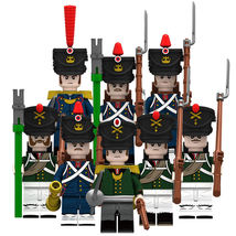Napoleonic Wars French Artillery and Russian Artillery Army 8pcs Minifigures Toy - £15.32 GBP
