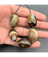 Antiguas cuentas de ágata Soleimani indo tibetana del Himalaya antiguas ... - $452.20