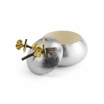 Michael Aram Butterfly Ginkgo Hand Textured Stainless Steel Keepsake Box 175754 - £147.91 GBP